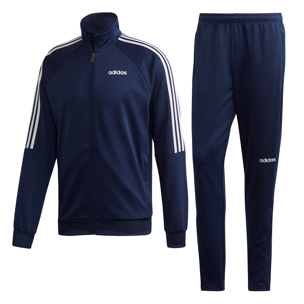 Navy adidas hotsell tracksuit mens