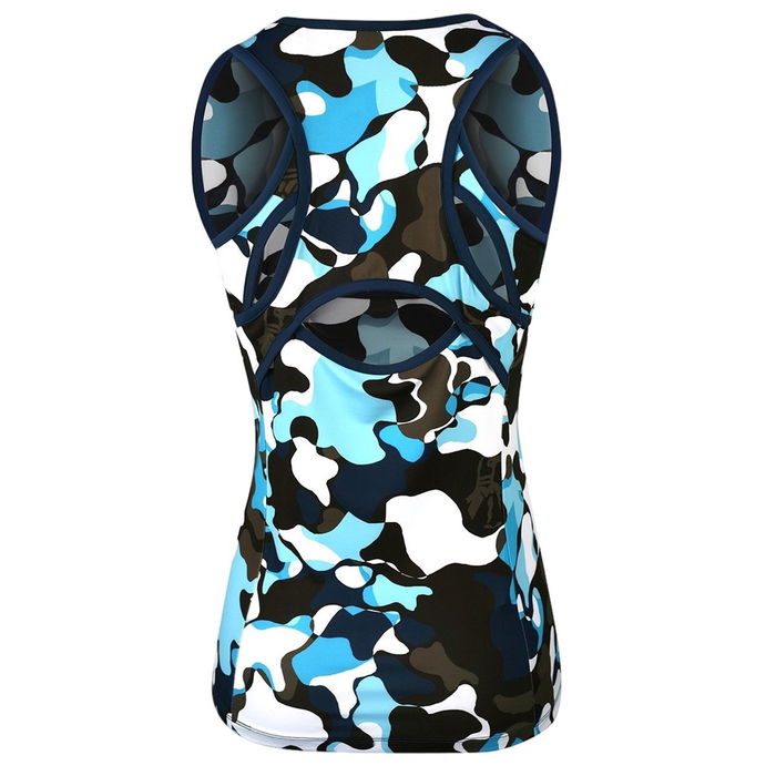 Abstract Print Golf Top Womens