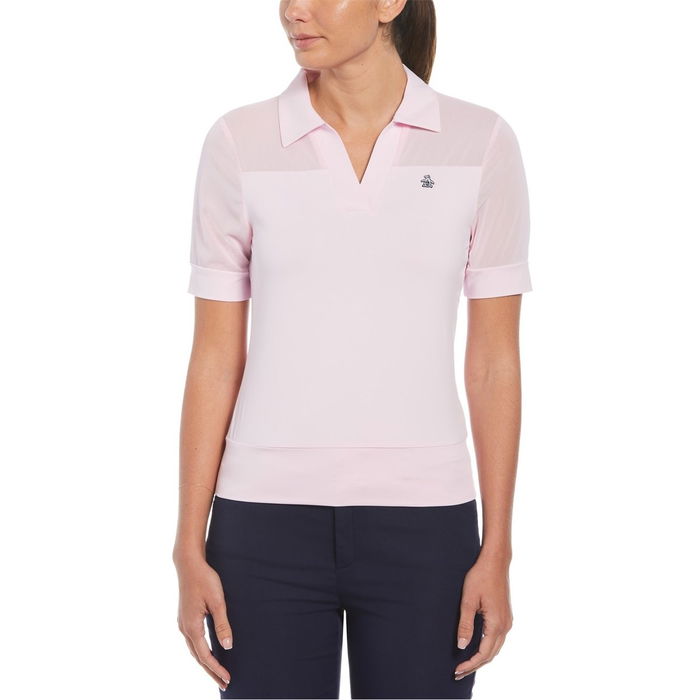 Mesh Polo Shirt Womens