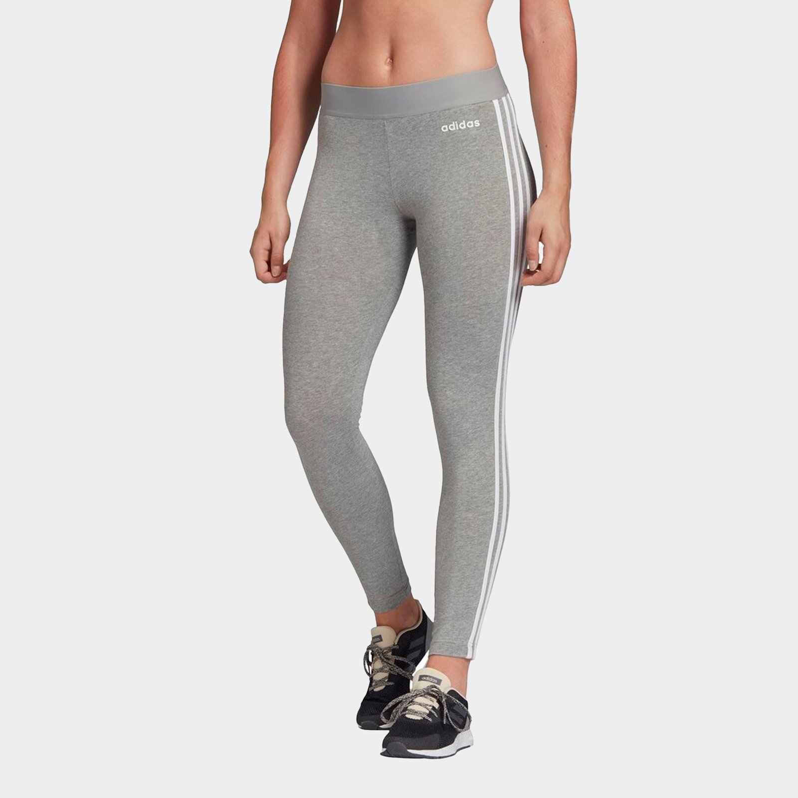 adidas Womens Essentials Leggings 3 Side Stripes, Color Dark Grey  Heather/Clear Pink, Size L: Buy Online at Best Price in UAE - Amazon.ae