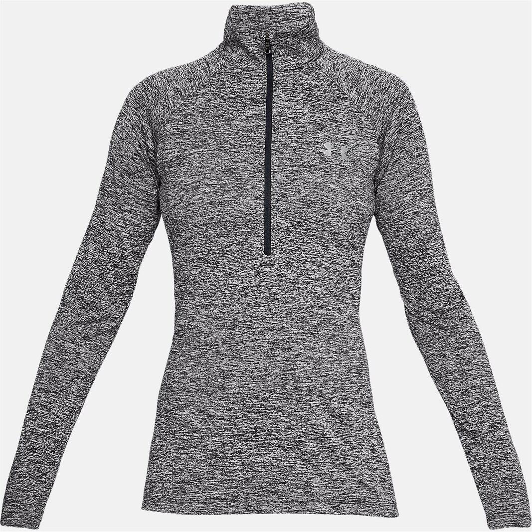 UNDER ARMOUR Women's Cold Gear Half-Zip Top NWT Black / Gray SIZE: MEDIUM 