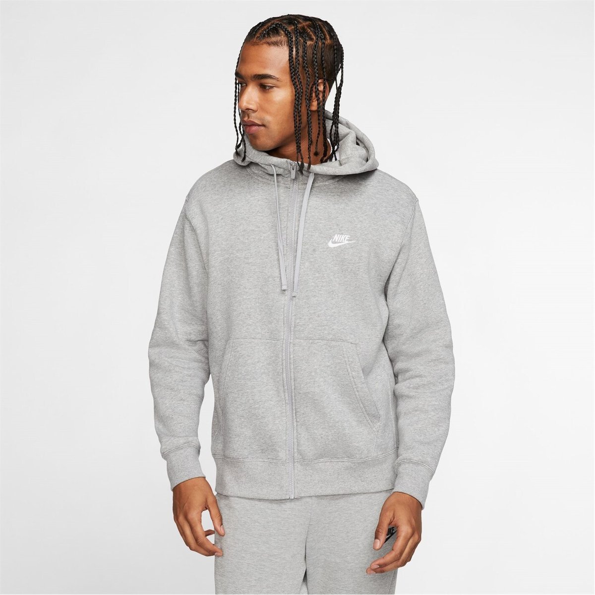 Nike zip up store jacket grey