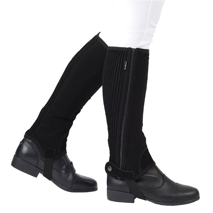 Easy Care Childs Half Chaps II - Black