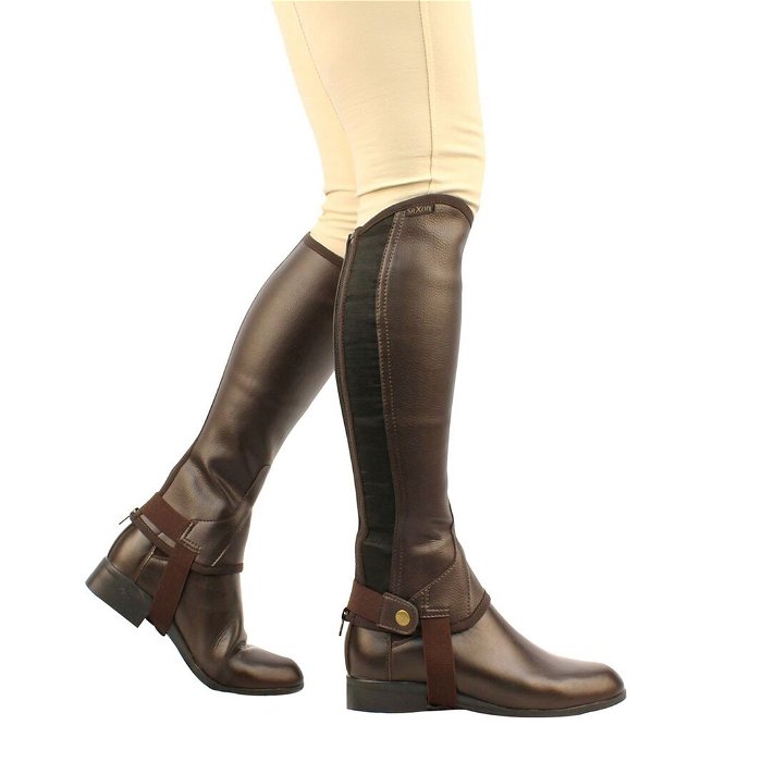 Equileather Half Chaps - Brown