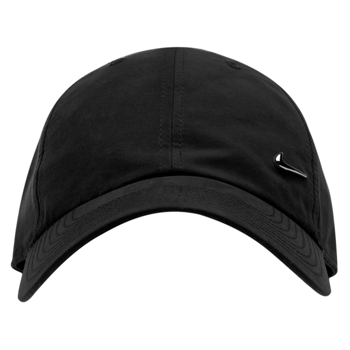 Metal swoosh outlet cap