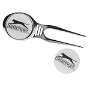 Golf Divot Repair Tool with Magnetic Ball Markers