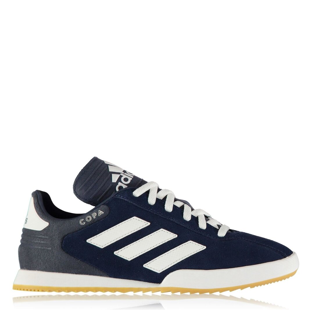 adidas Copa Super Suede Childrens Trainers Navy White 28.00