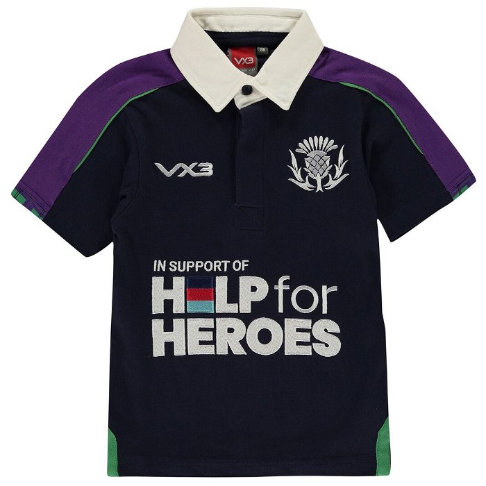 3 Help For Heroes Scotland Shirt Junior Boys