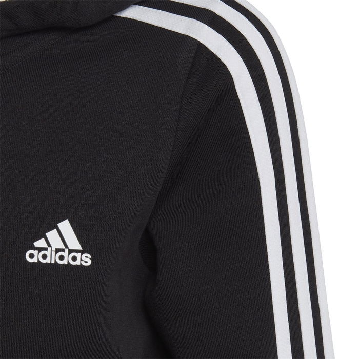 Girls 3 Stripes Zip Track Top Hoodie