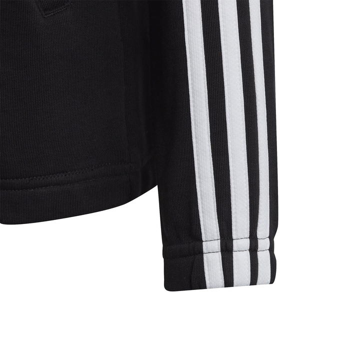 Girls 3 Stripes Zip Track Top Hoodie