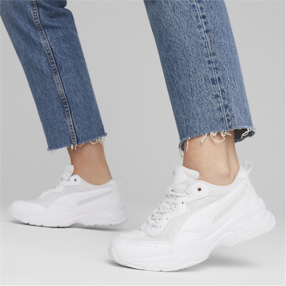 Puma ladies trainers store white