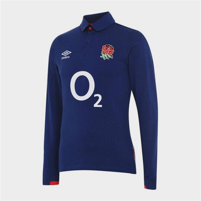 England Alternate Long Sleeve Classic Rugby Shirt 2020 2021