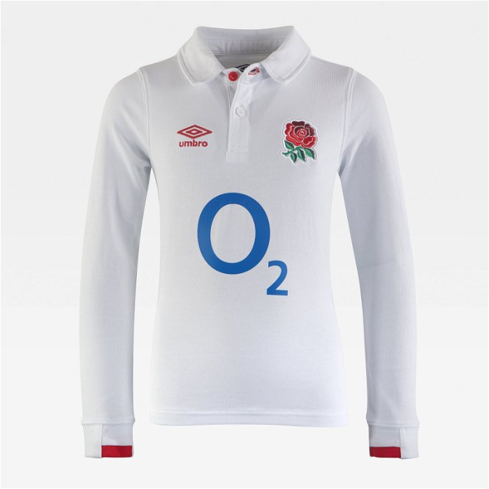 England Home Long Sleeve Classic Rugby Shirt 2020 2021