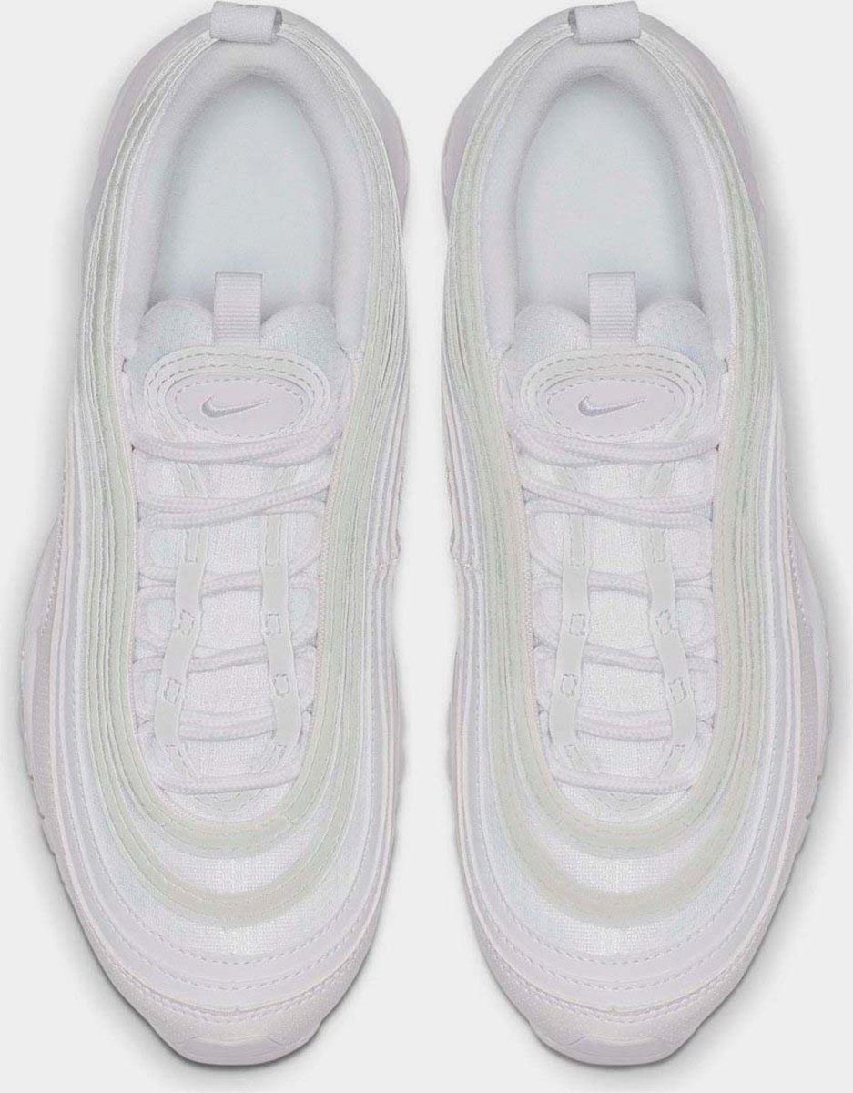 Air max 97 triple best sale white junior