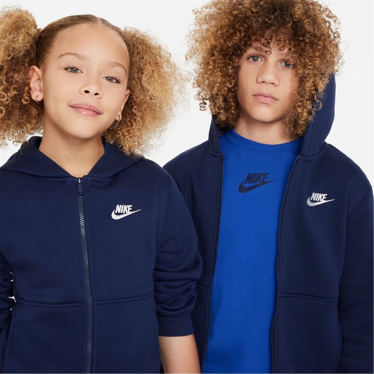 Nike Fleece Tracksuit Junior Boys Navy White 60.00