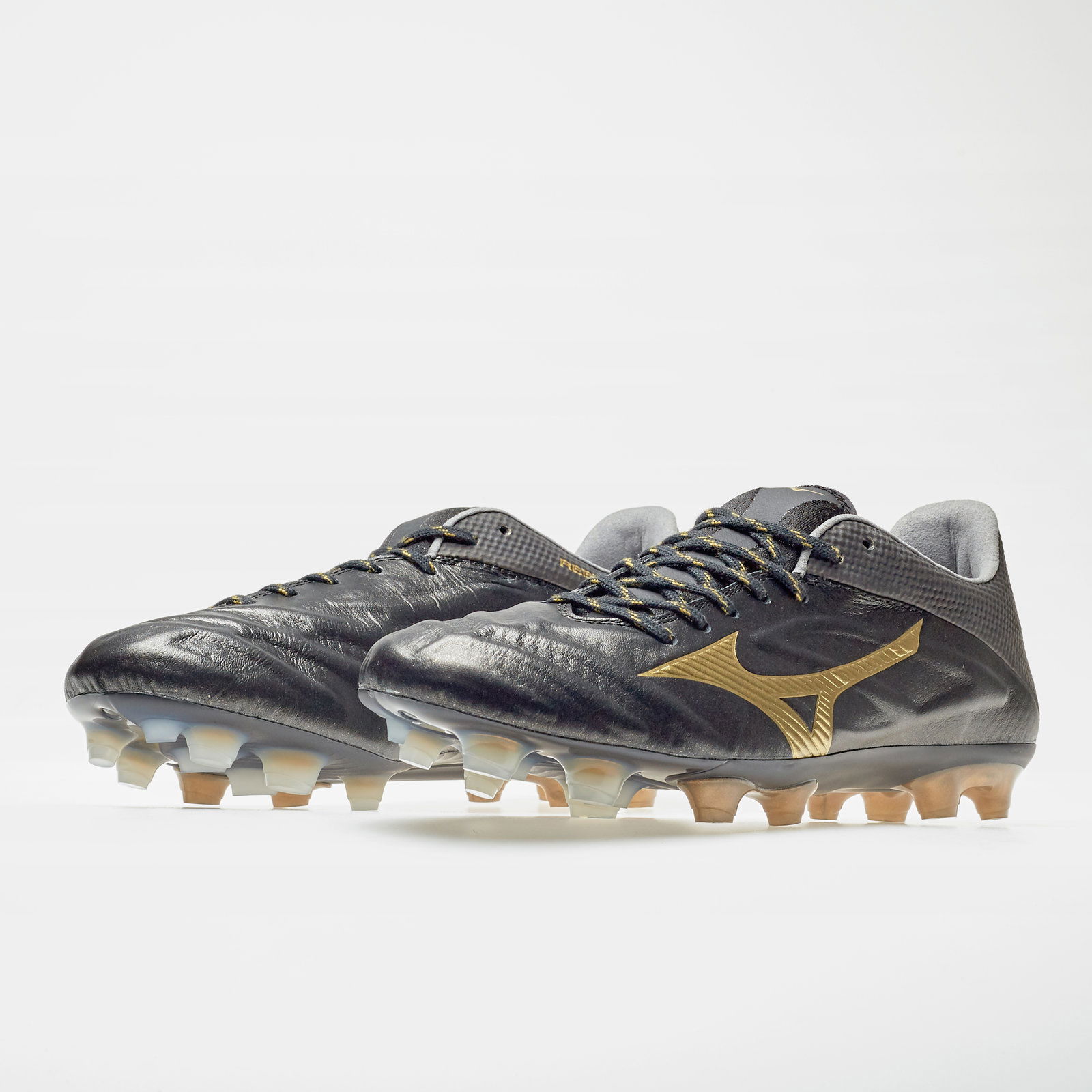 Mizuno Rebula 2 V1 Made In Japan FG Football Boots Black Gold 110.00