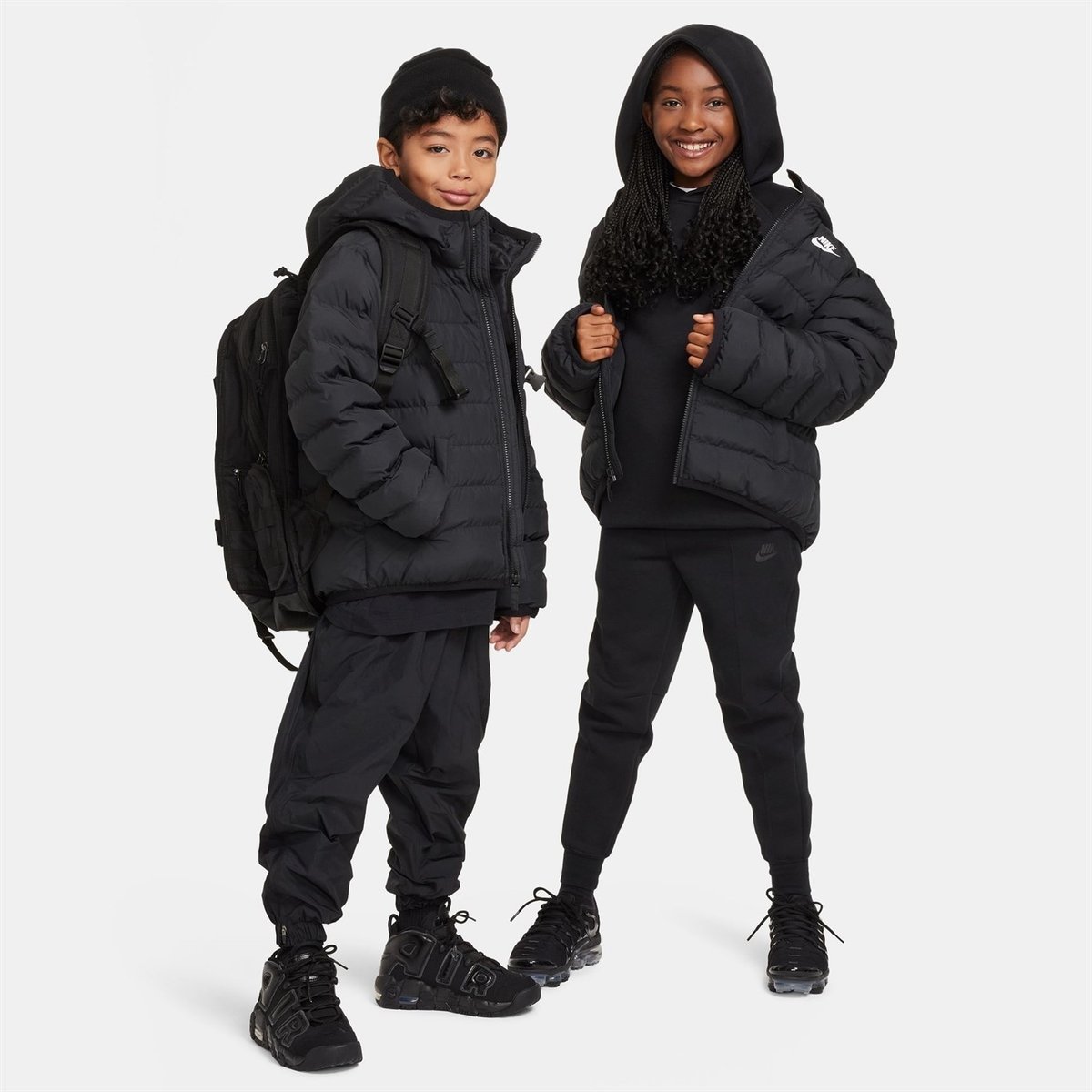 Nike black coat junior deals