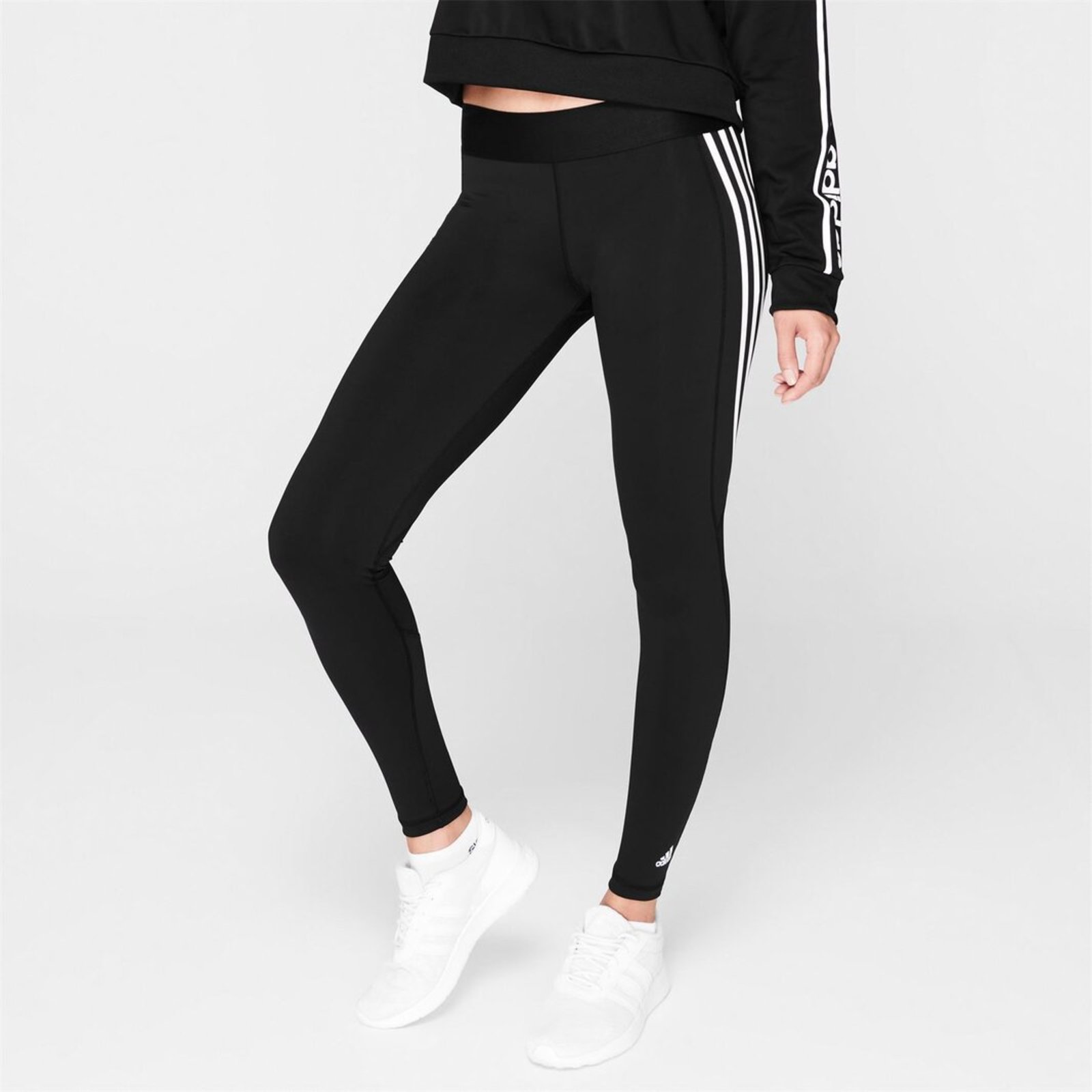 Adidas 3 stripe hot sale leggings climalite