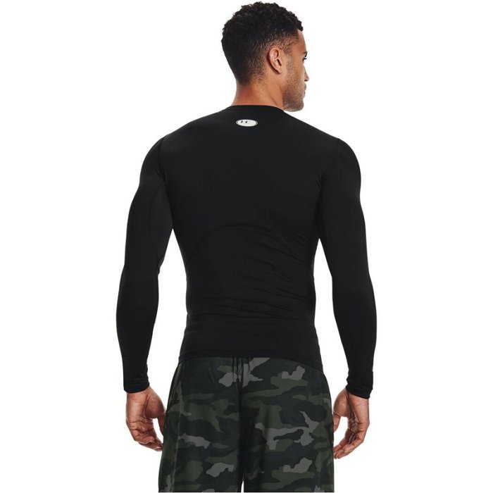 Under Armour Men's Black HeatGear Long-Sleeve Compression Shirt