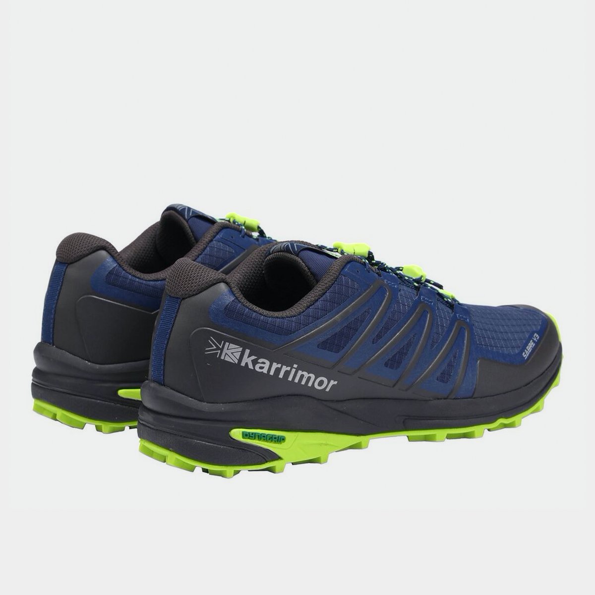 Karrimor Sabre 3 Mens Trail Running Shoes Blue Lime 32.00