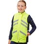 Junior Reflective Quilted Gilet - Yellow