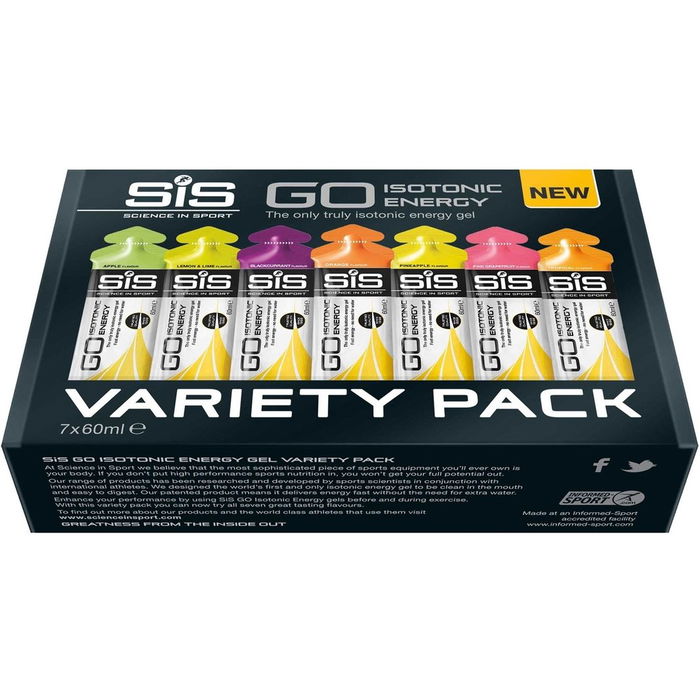 GO Isotonic Energy Variety Pack 7 Gels x 60ml