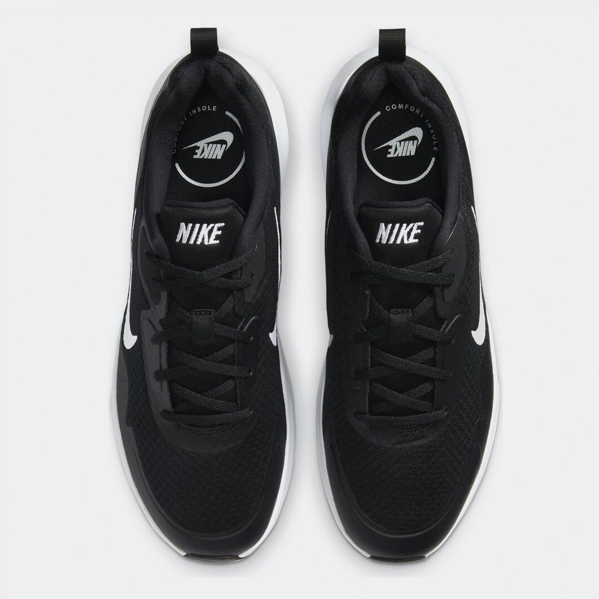 Nike black and hot sale white trainers mens