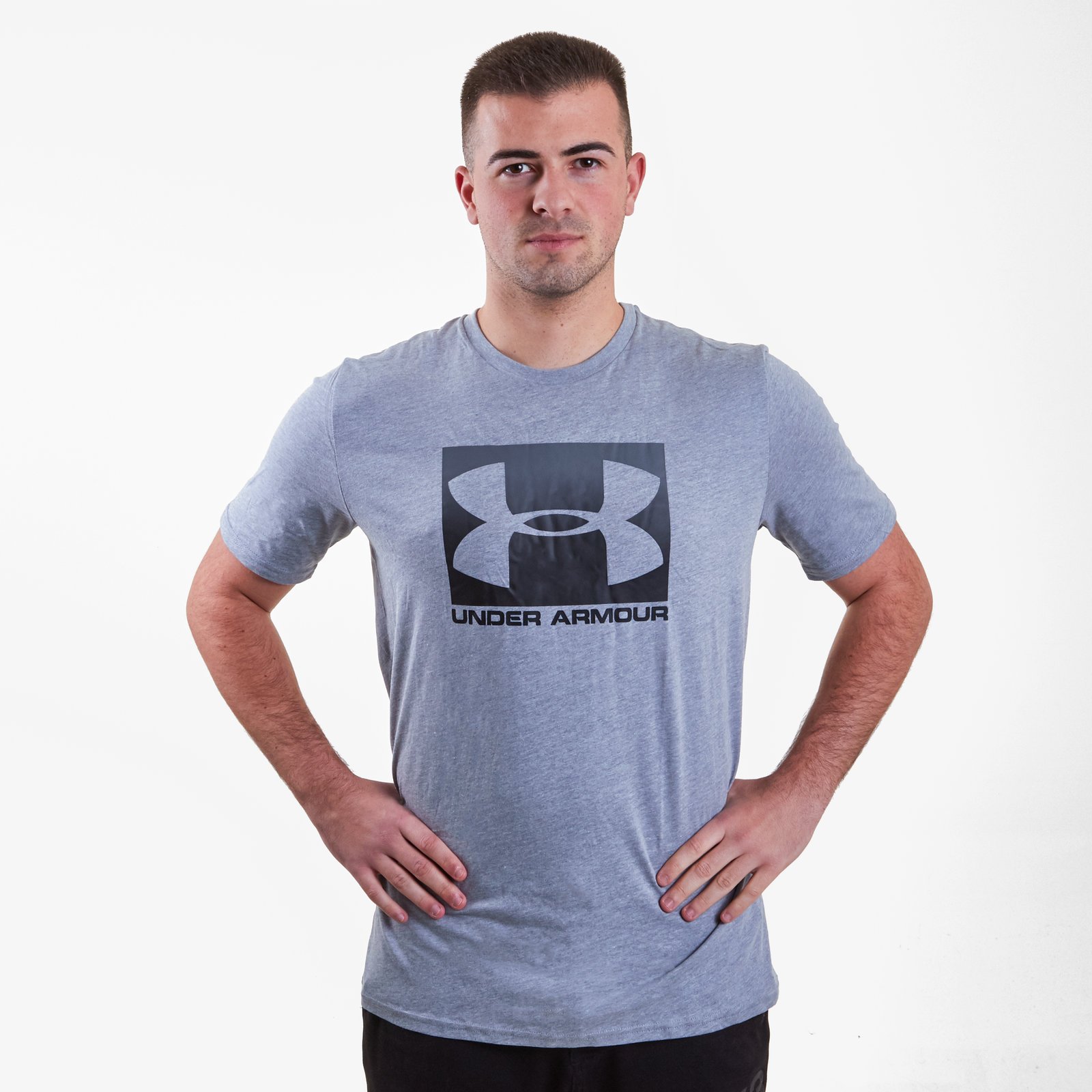 T-shirts Under Armour IsoChill Printed Compression LS Black/ Phosphor Green