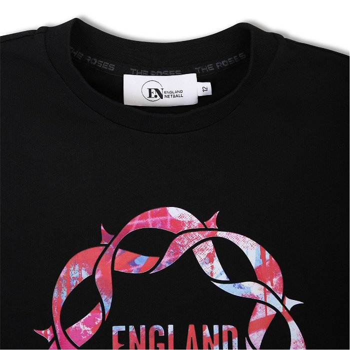 England Netball Roses Block T-Shirt