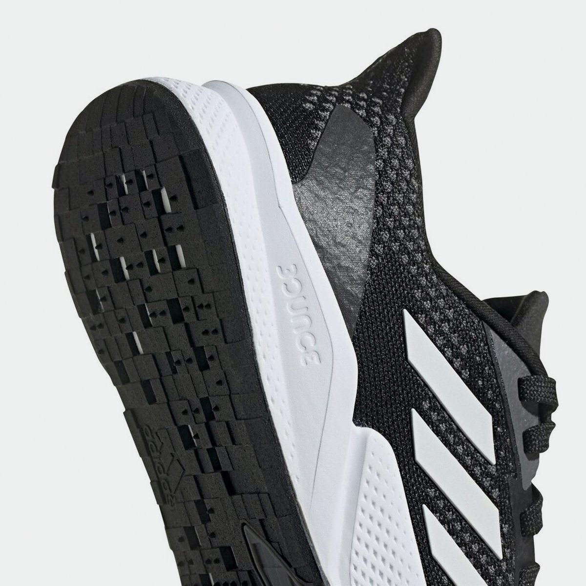 Adidas bounce clearance black and white