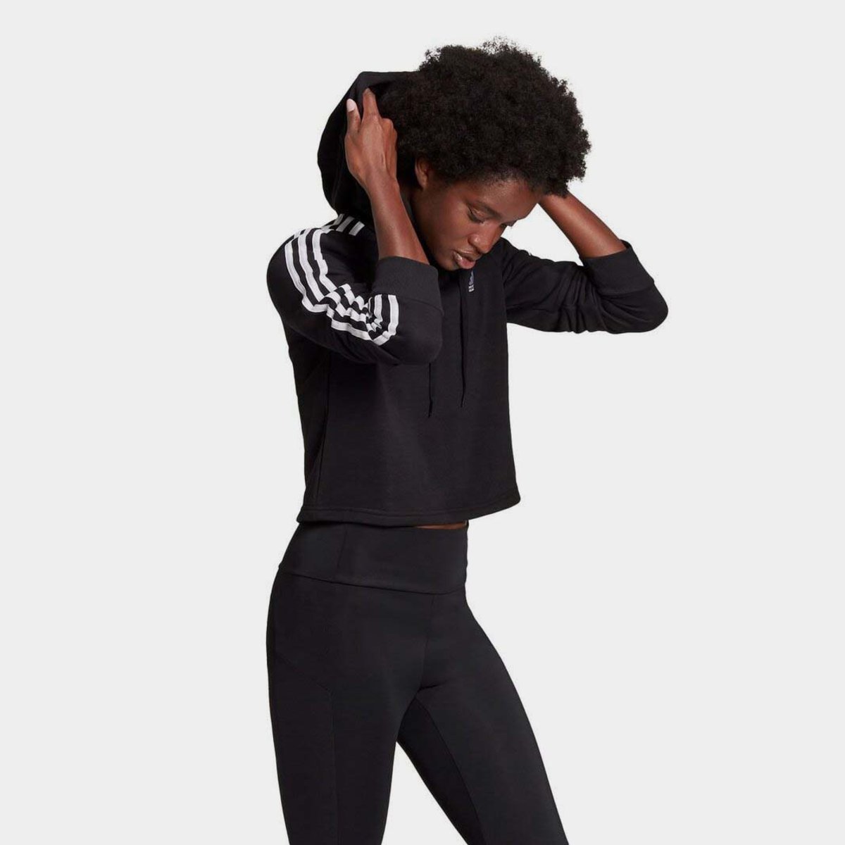 Adidas crop hotsell hoodie and pants