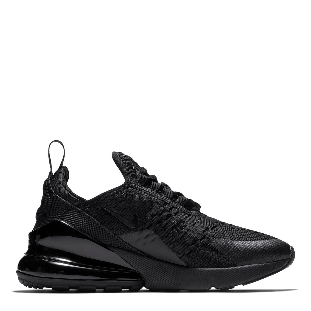 Nike Air Max 270 React Junior Trainers Triple Black 80.00