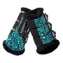 Leopard Brushing Boots - Turquoise Leopard