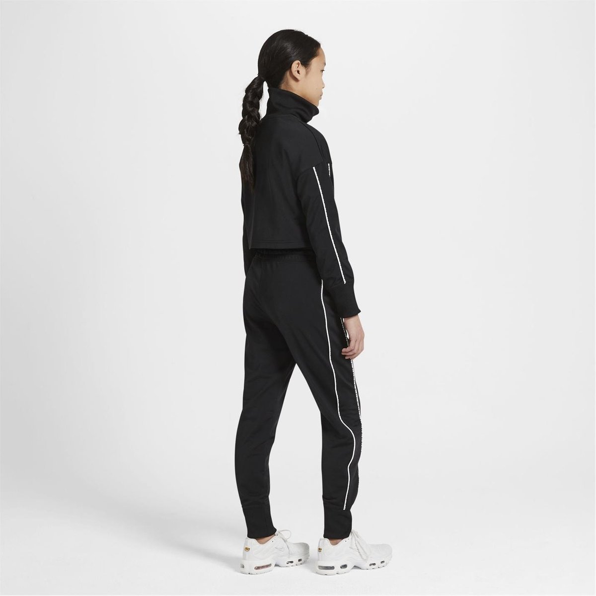 Nike Sportswear Big Kids Girls High Waisted Tracksuit Black