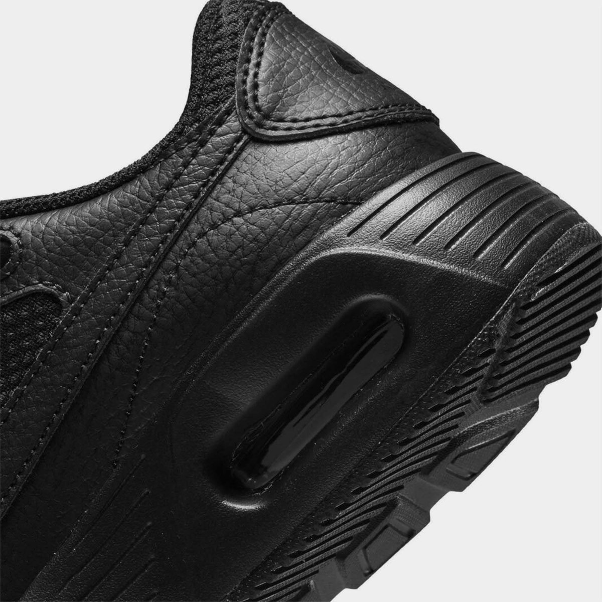 Black leather nike shoes best sale