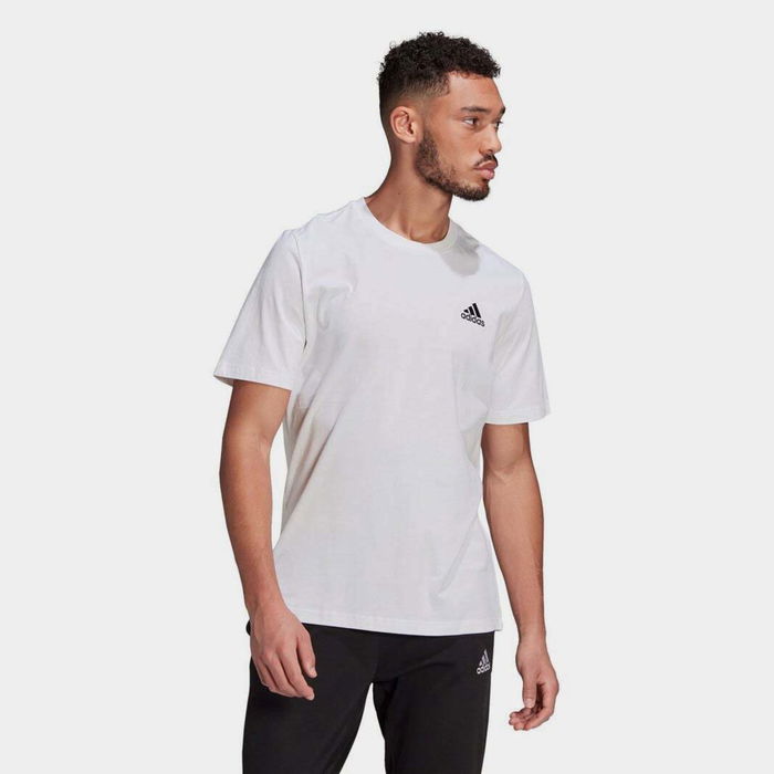 Essentials Single Jersey Linear Embroidered Logo T Shirt Mens