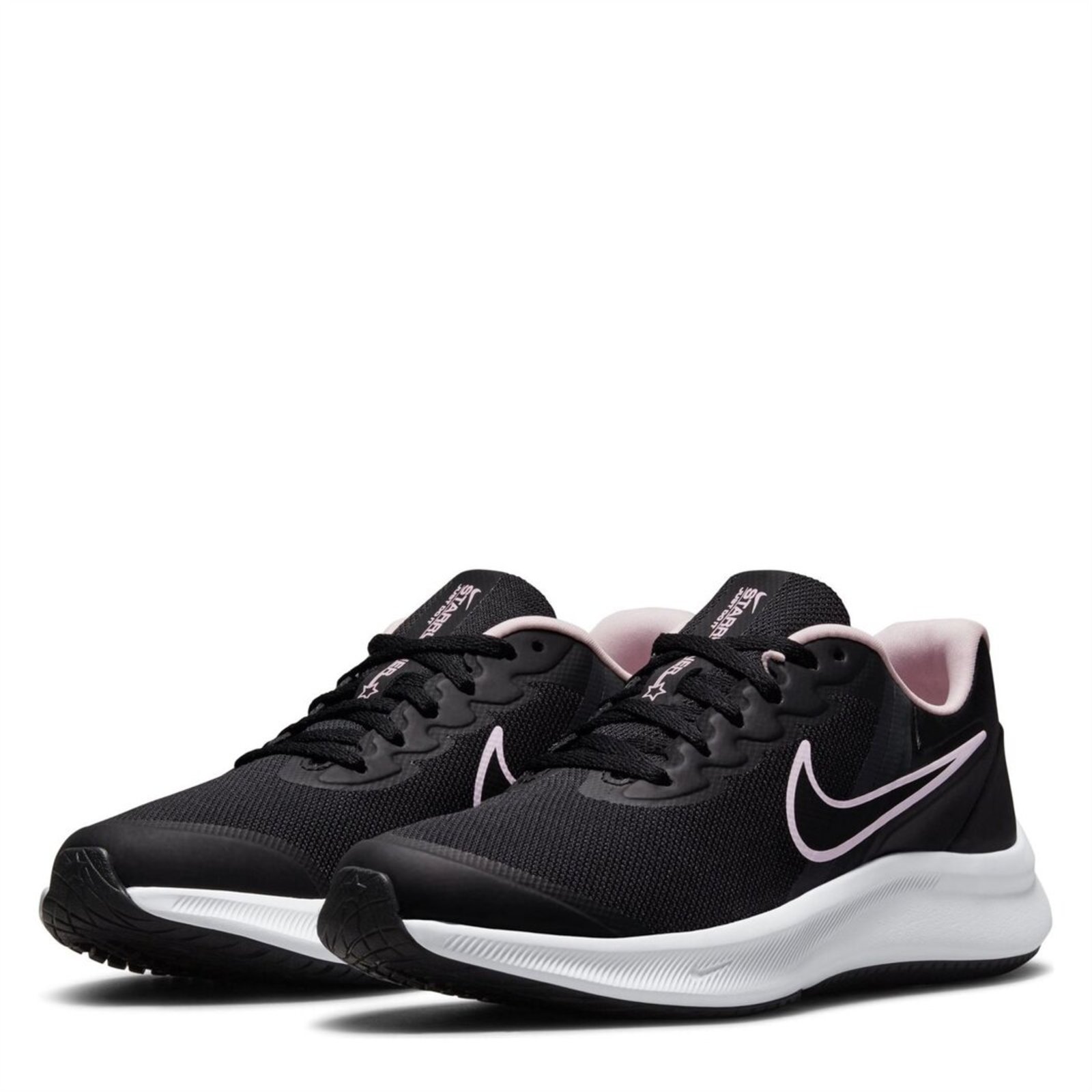 Running shoes hotsell black and pink