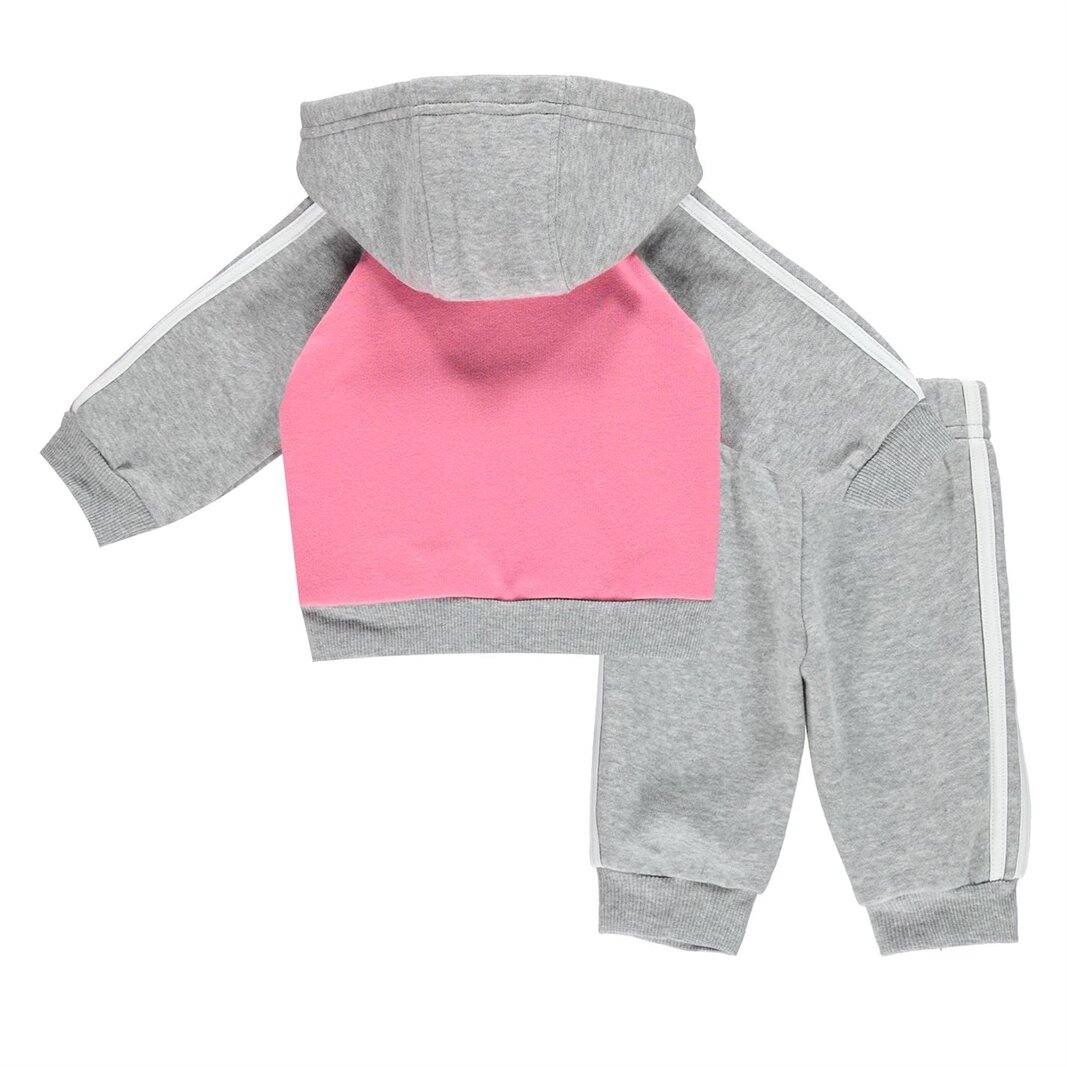 Baby adidas 2024 tracksuit grey