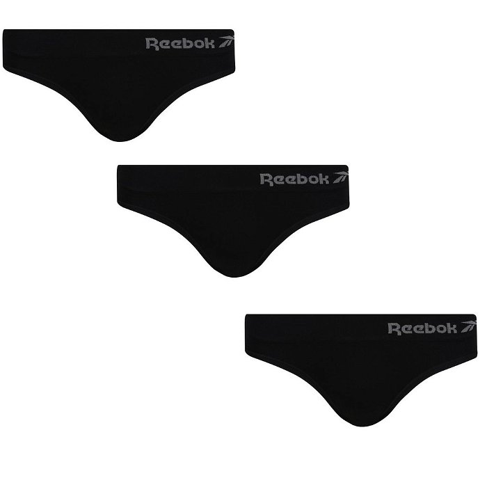 Reebok 3 Pack Seamless Pants Womens Black, £12.00