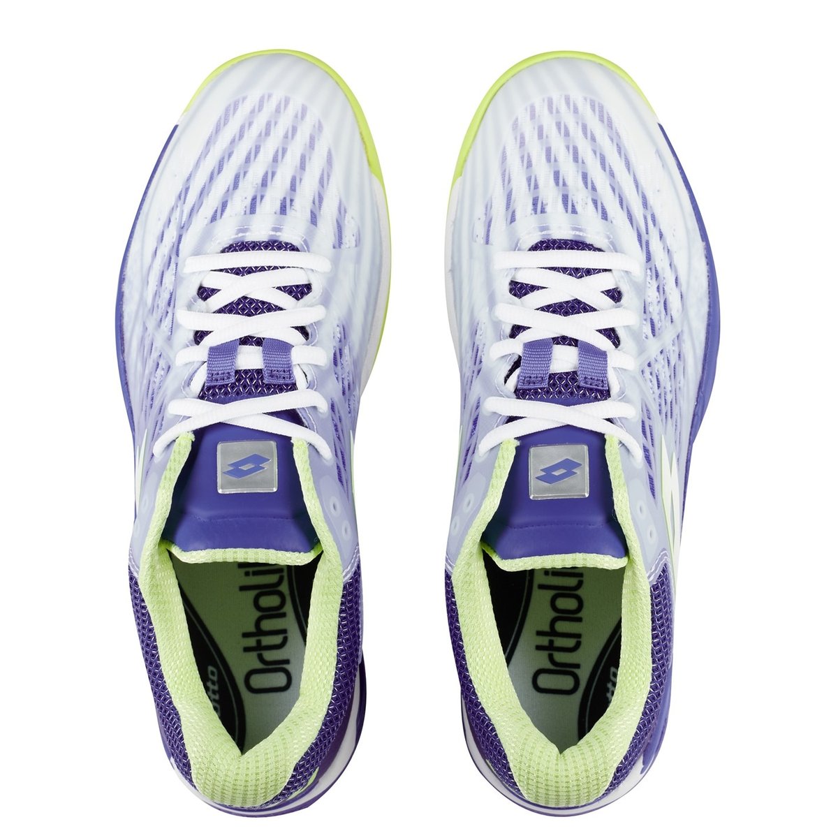 Purple and cheap white tennis shoes