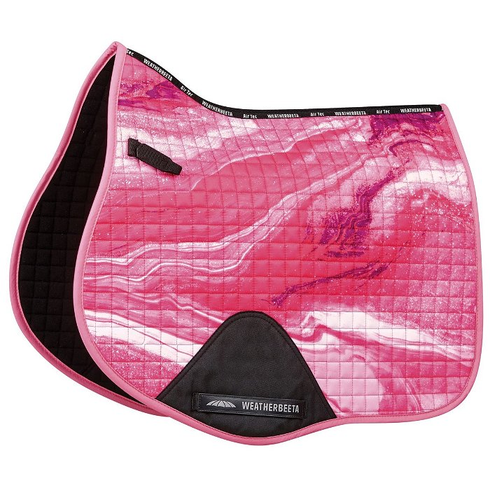 Prime Marble All Purpose Saddle Pad - Pink Swirl Marble