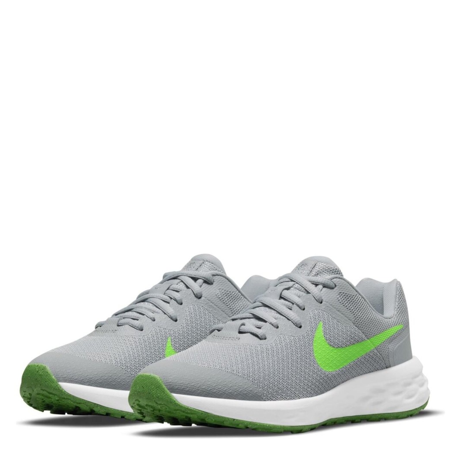 Nike green 2025 and grey shoes