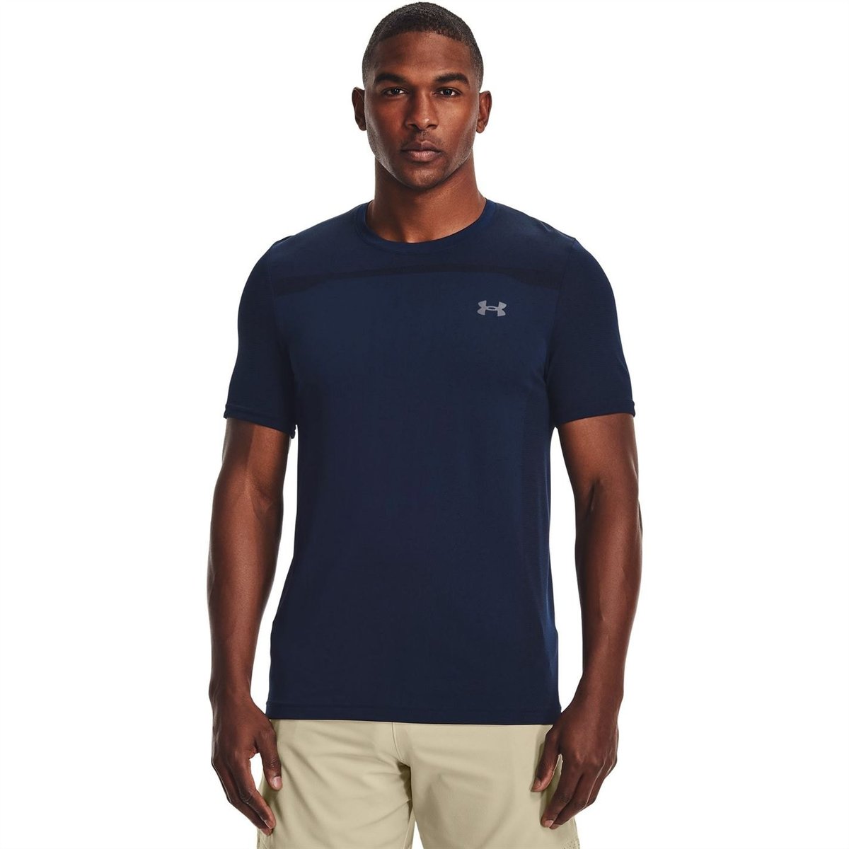 Mens grey under armour t clearance shirt