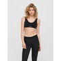 Play Black Seamless Ruched Sports Bra