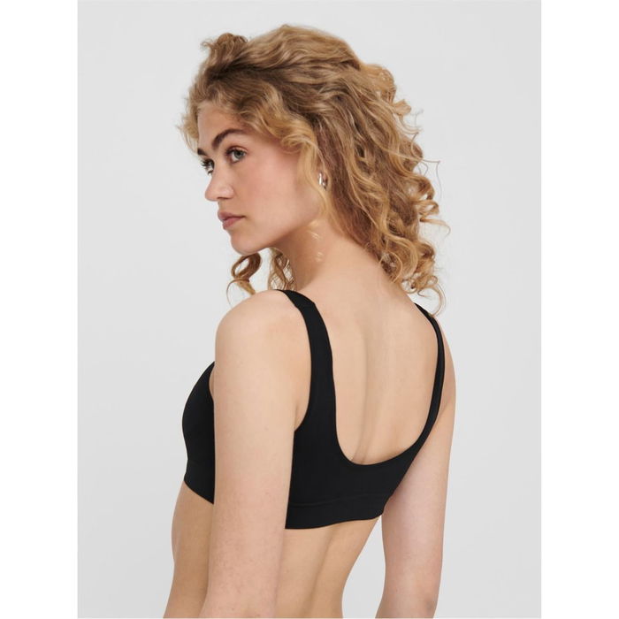 Play Black Seamless Ruched Sports Bra