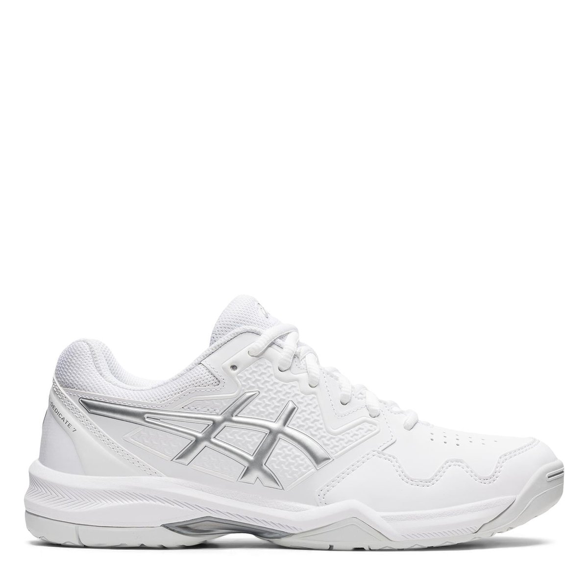 Asics men's gel-dedicate 6 shop tennis shoes white and silver