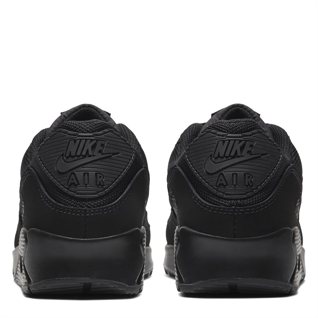 Men's air max 90 outlet leather sneakers - black/black