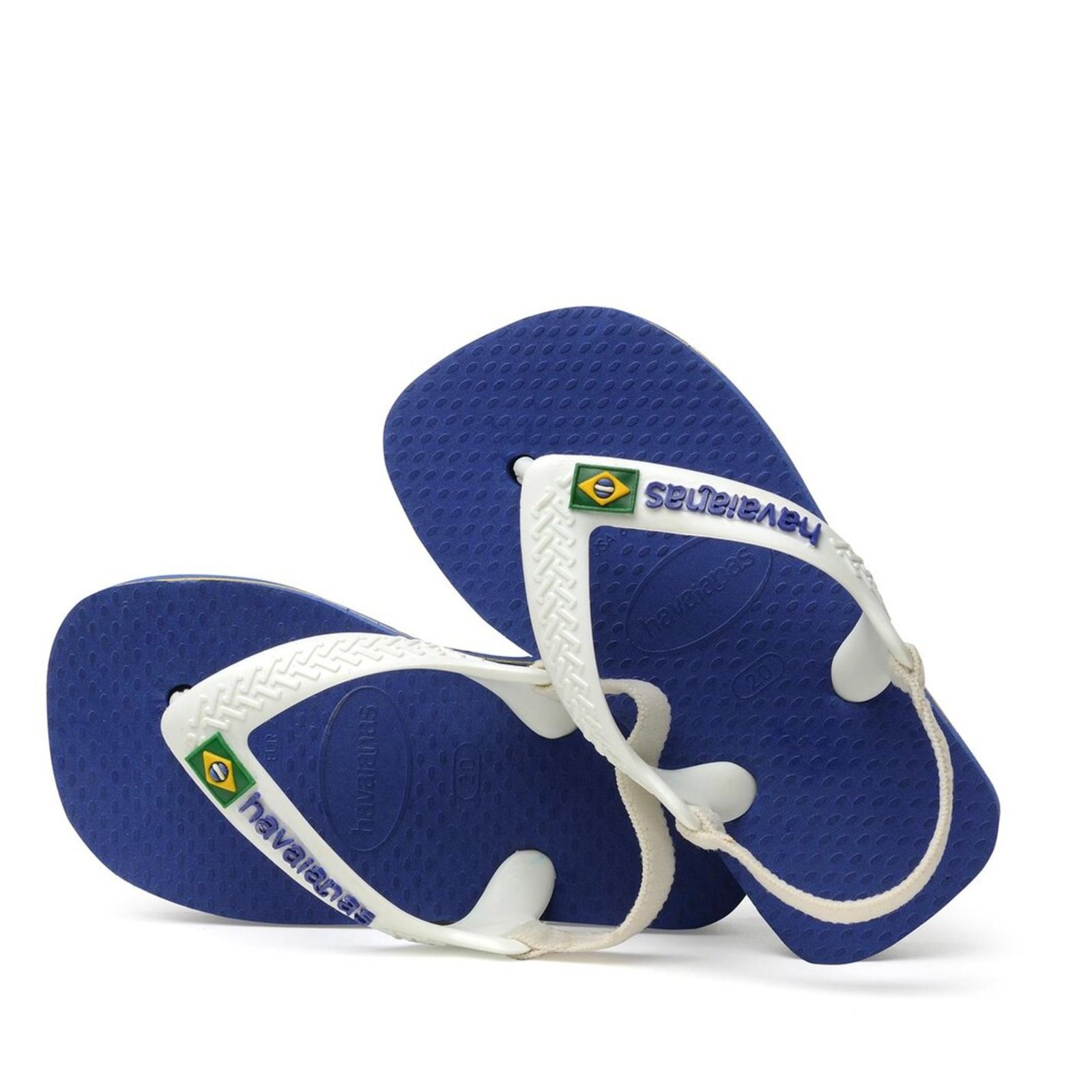 Havaianas Brasil Logo II Flip Flops Marine Blue 12.00