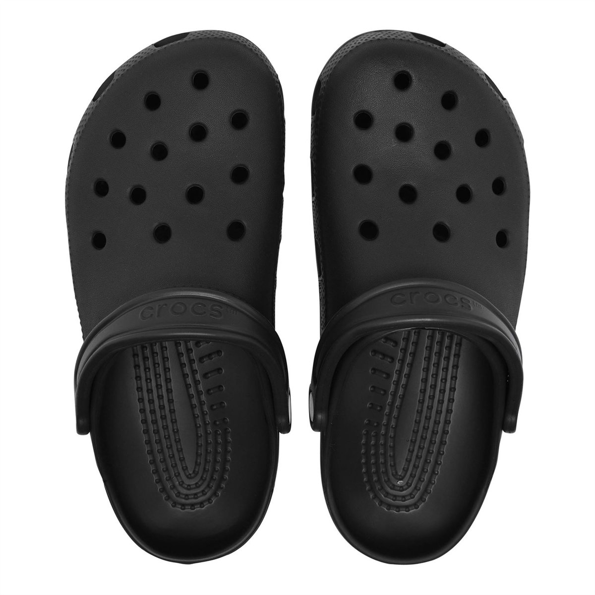 Black and white online crocs mens