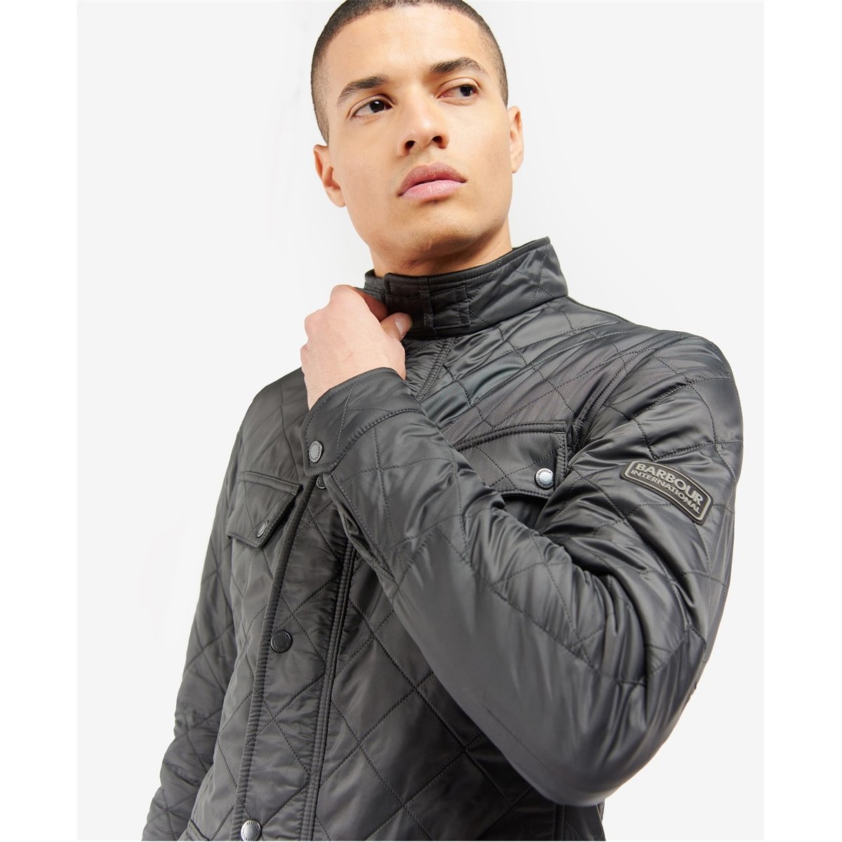 Barbour ariel polarquilt jacket charcoal hotsell